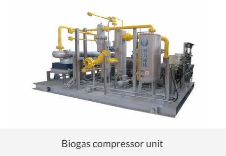 Unidad compresora de Biogás